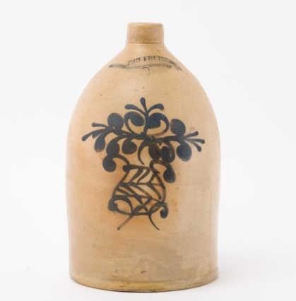 TWO-GALLON STONEWARE JUG, CORNWALL,