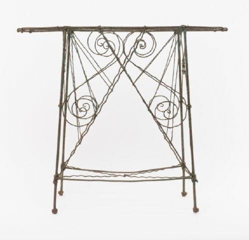 WIRE PLANT STAND, CA. 1880A wire