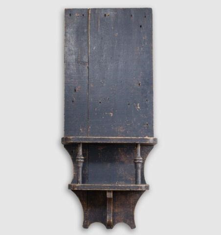 TIERED CLOCK SHELF, CA. 1860A tiered