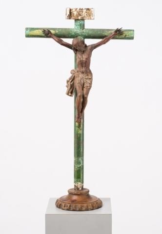 CARVED CRUCIFIX BASE CIRCA 1900A 3a8f4f