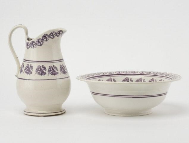 PORTNEUF PITCHER & BOWL SET IN PUCE,