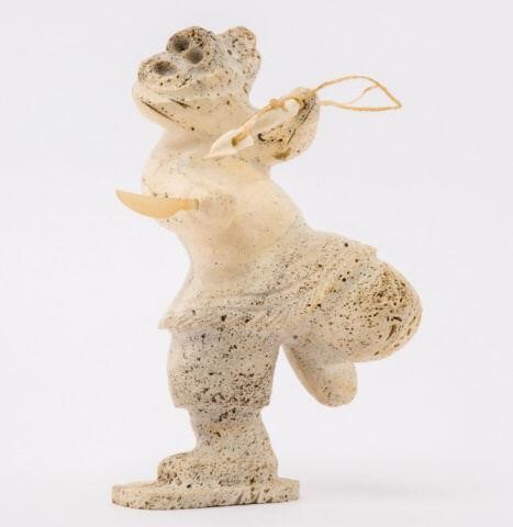 INUIT CARVING OF A HUNTER, SIMON
