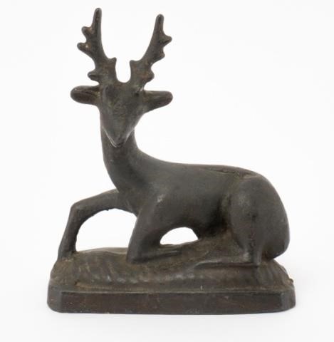 CAST IRON DEER, AMERICAN, CA. 1870A