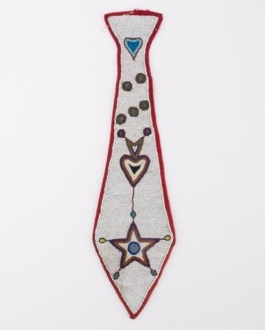 BEADED NECK TIE, 1930-40A beaded neck