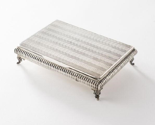 CONTINENTAL SILVER CIGARETTE BOX,