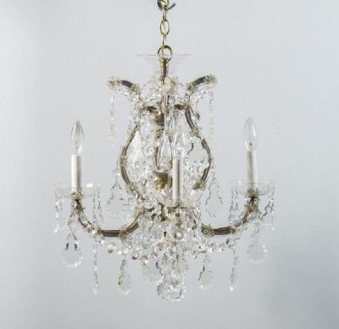 FRENCH FIVE LIGHT CHANDELIER EARLY 3a9148