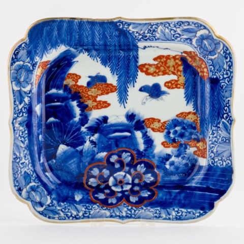 JAPANESE IMARI PORCELAIN SQUARE 3a9164