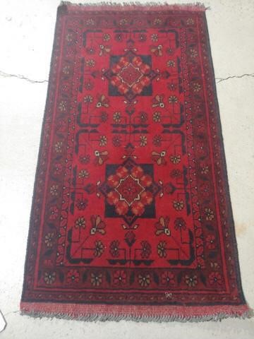 SMALL AFGHAN RUGSmall red rug, Afghanistan,