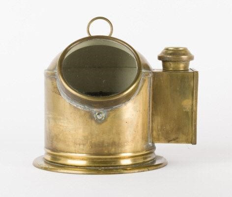 BRASS BINNACLE (SHIP'S COMPASS)An