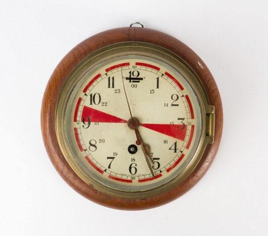 SHIP S BULKHEAD WALL CLOCKA vintage 3a9198