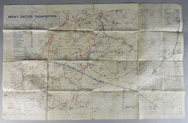 MILITARIA BATTLE OF AMIENS MAP  3a9228