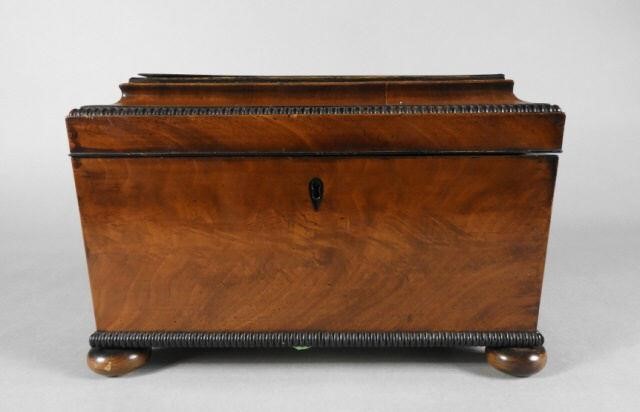 WILLIAM IV PERIOD TEA CADDY 19TH 3a9285