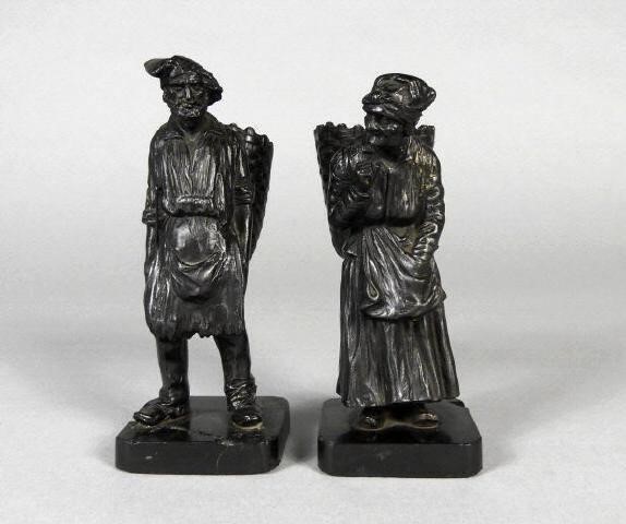 CAST IRON COUPLE, HARVESTING, CIRCA