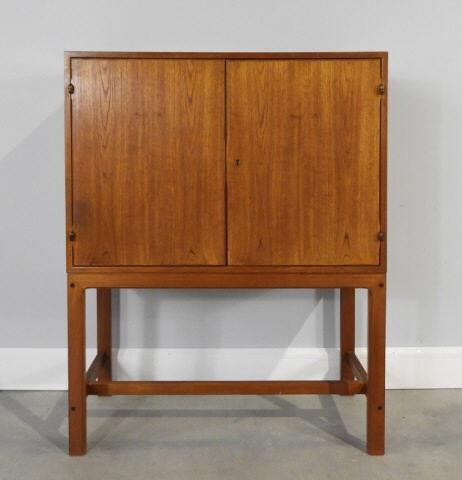 DANISH MCM TEAK CABINET ON STANDA