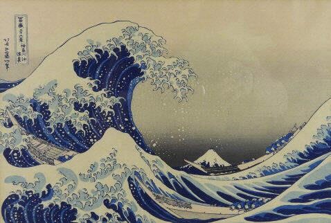 AFTER K HOKUSAI WOODBLOCK PRINT  3a92f6