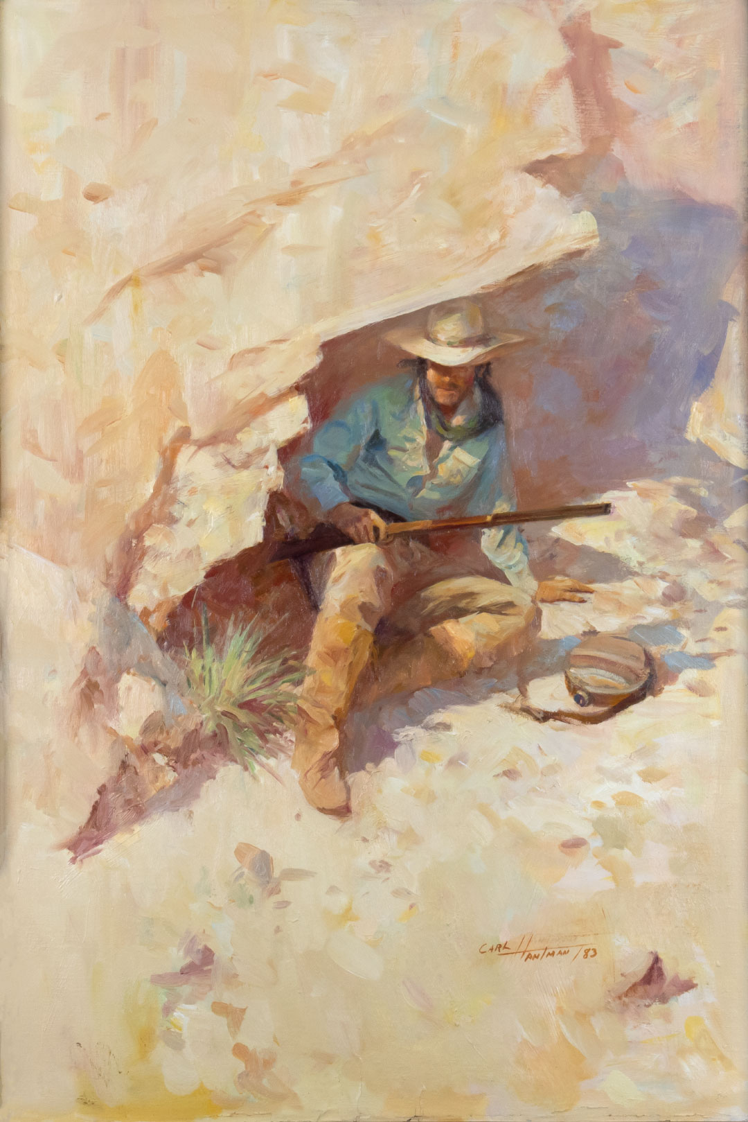 CARL HANTMAN (1933-), TAKING COVER