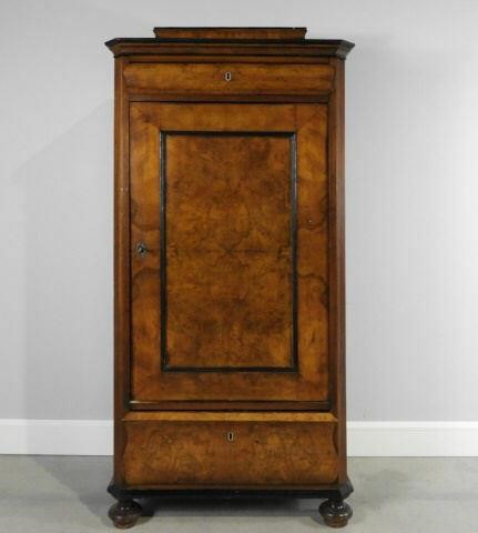 BIEDERMEIER PERIOD PEDESTAL CUPBOARD,