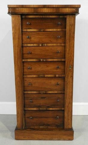 WELLINGTON CHEST OF DRAWERS, ENGLISH,
