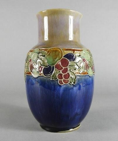 ROYAL DOULTON GLAZED STONEWARE VASE,