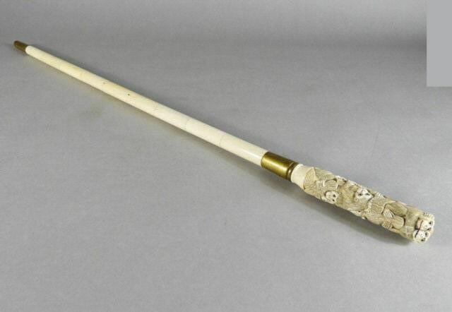 CARVED JAPANESE WALKING STICK,