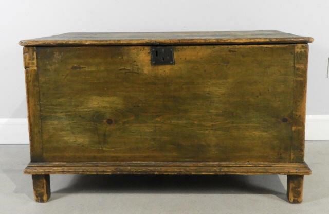 PINE BLANKET BOX CA 1860A 19th 3a9493