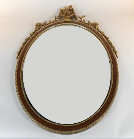 FEDERAL STYLE OVAL FRAMED GESSO 3a9591