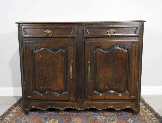 LOUIS XV OAK BUFFET BAS, CA. 1760A