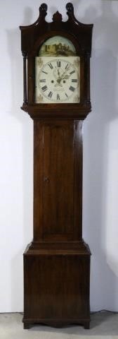 GEORGIAN TALLCASE CLOCK, ENGLISH,