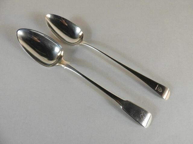 SILVER STUFFING SPOON & SILVER