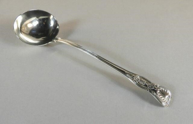 STERLING SILVER SOUP LADLE, KING'S