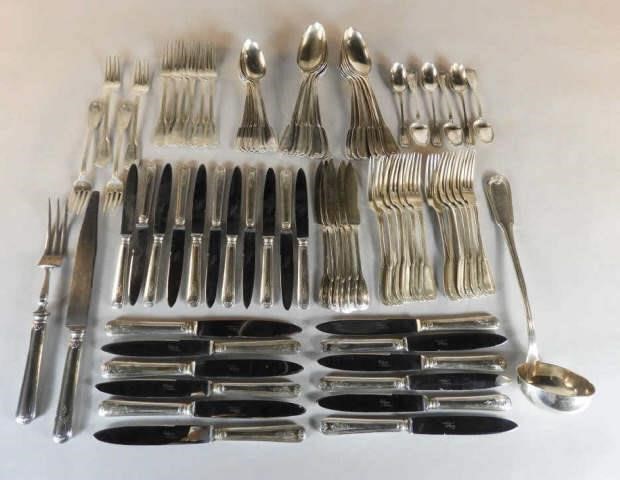 CONTINENTAL SILVER FLATWARE SERVICEA