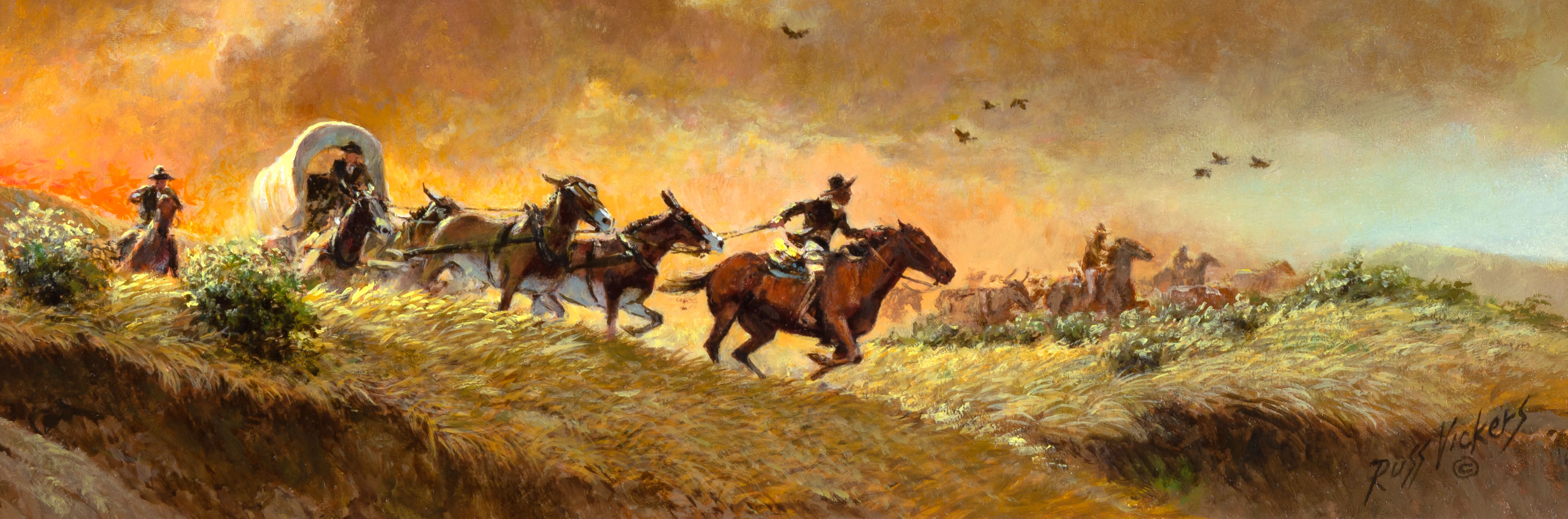 RUSS VICKERS (1923-1997), THE WRANGLER