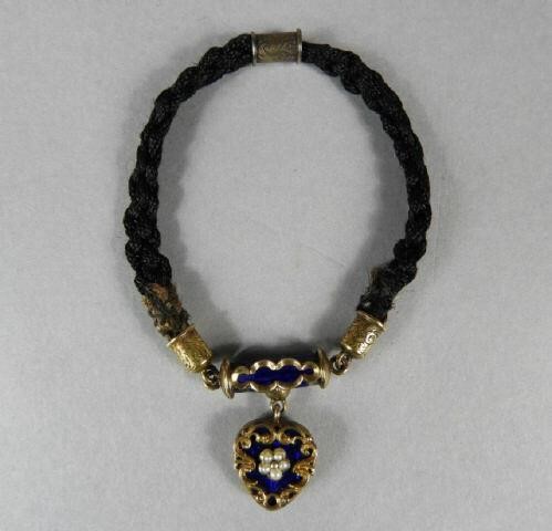 HEART SHAPED 14KT GOLD MOURNING 3a967e