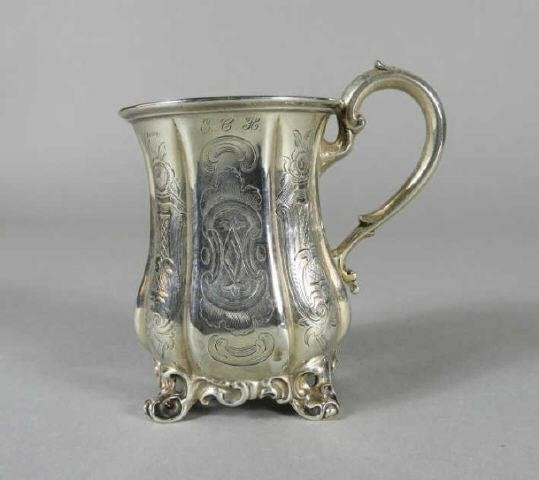 STERLING SILVER CHRISTENING MUG  3a9693