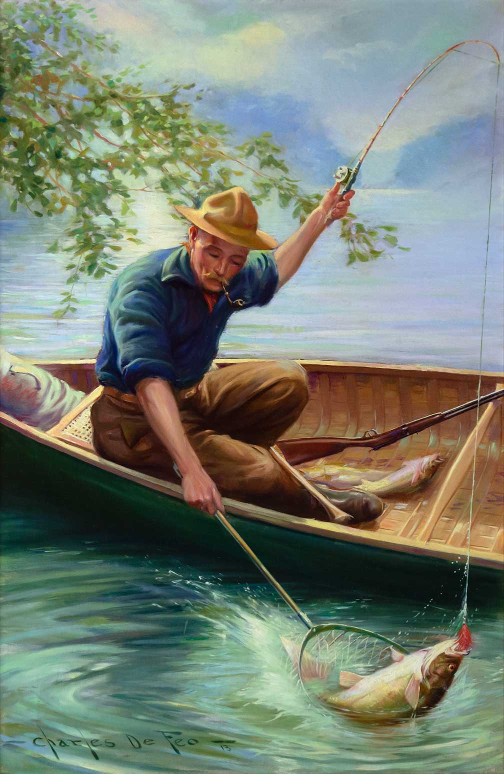 CHARLES DEFEO (1892-1978), FISHERMAN'S