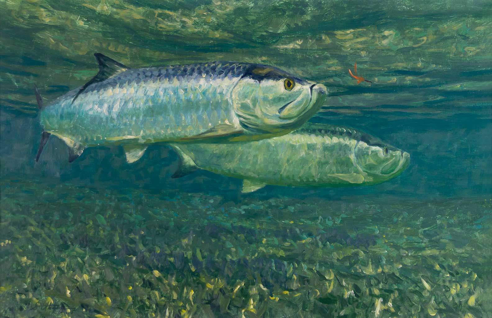 MIKE STIDHAM (1954- ), TARPON Fine