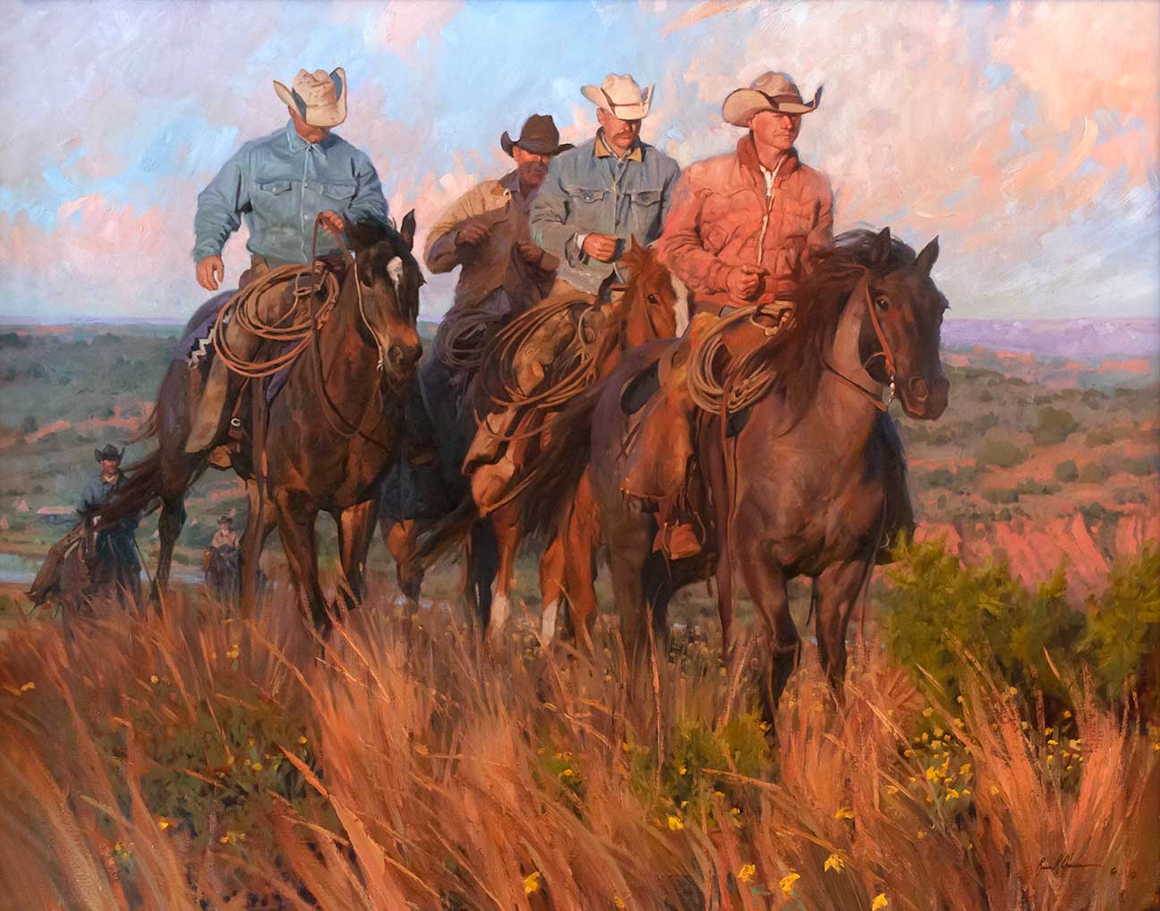 BRUCE GREENE (1953- ), A COWBOYS COMMUTE