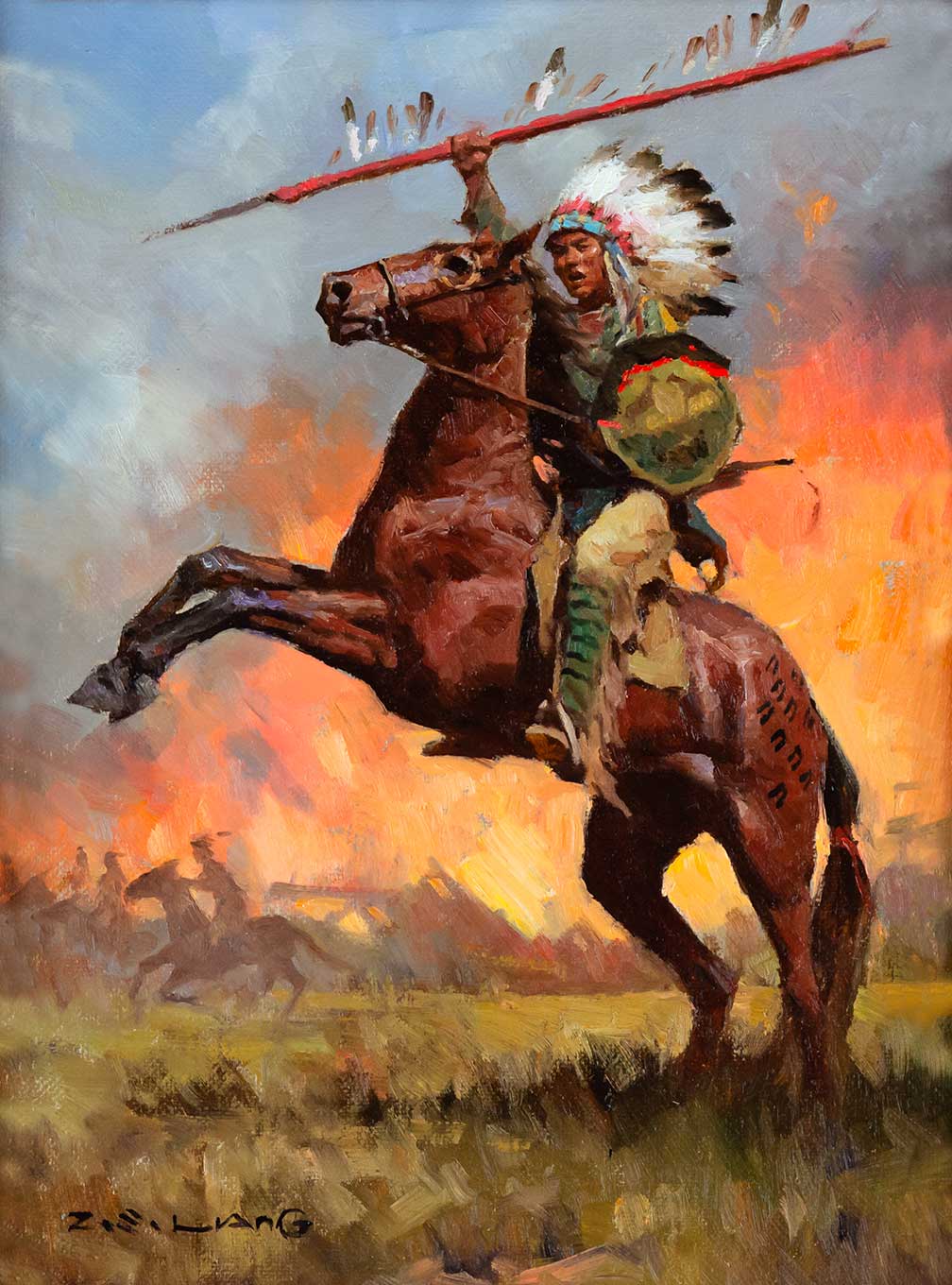 Z.S. LIANG (1953- ), CHEYENNE WAR CHIEF