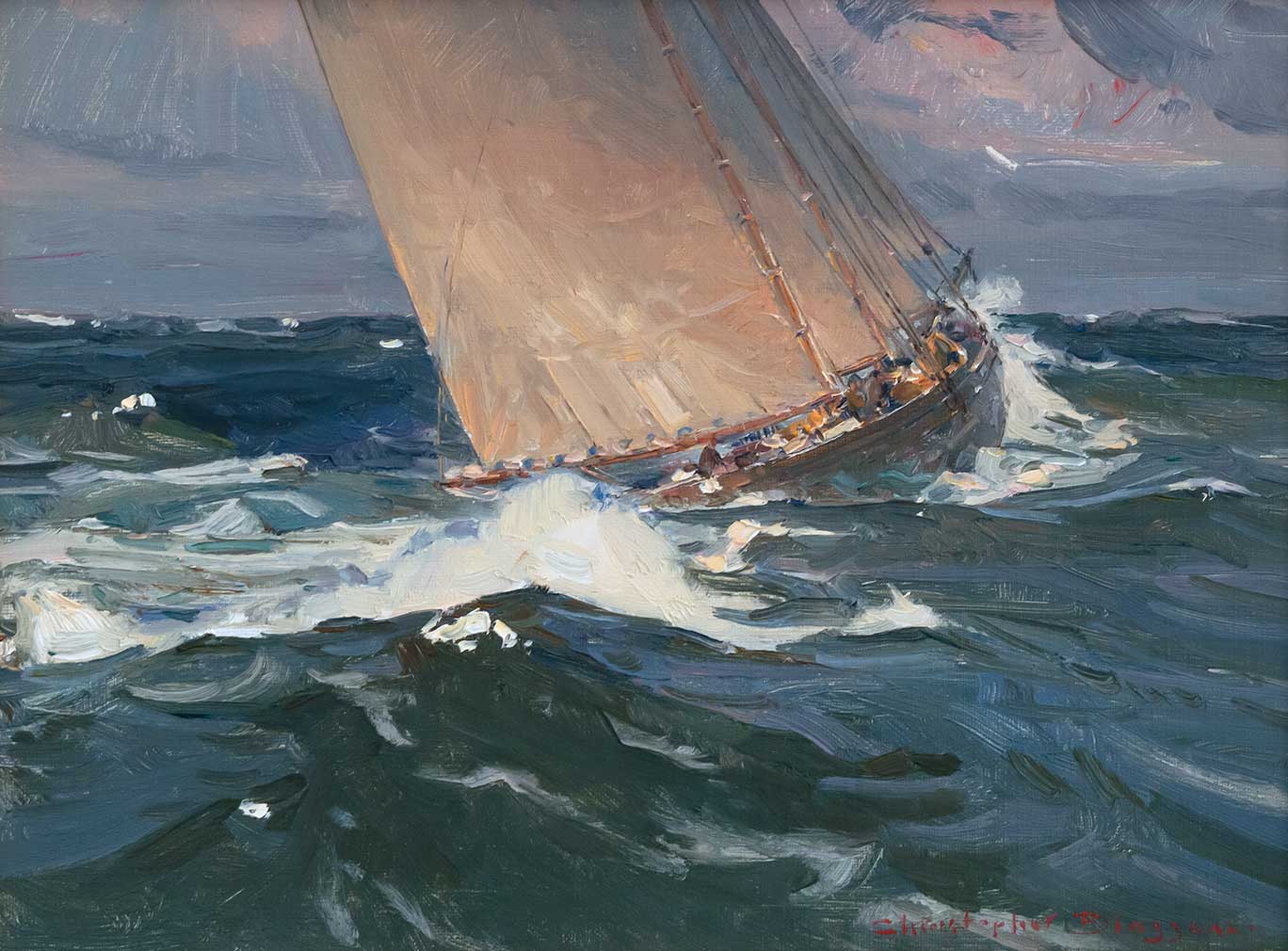 CHRISTOPHER BLOSSOM (1956- ), ON THE