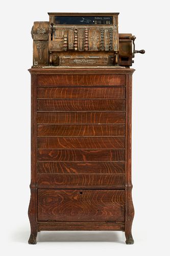 1906 NATIONAL CASH REGISTER WITH TIGER