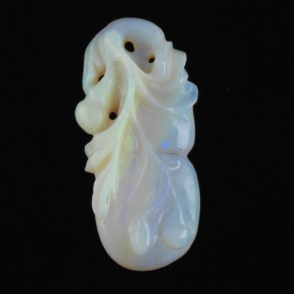 CHINESE EXQUISITE CARVED OPAL DOUBLE 3a7115