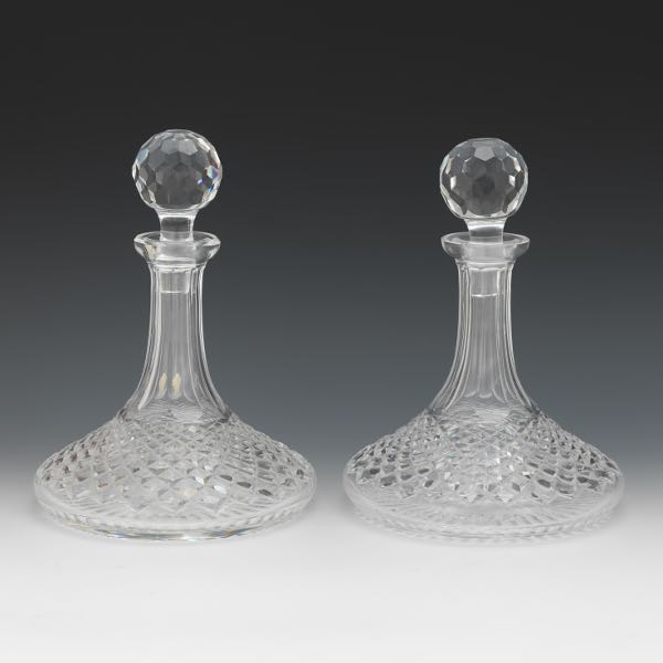 PAIR OF WATERFORD ALANA SHIPS DECANTER 3a7213