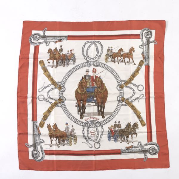 HERMES EQUIPAGES 1973 SILK SCARF  3a7279