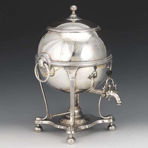 VICTORIAN SILVER PLATED GLOBULAR