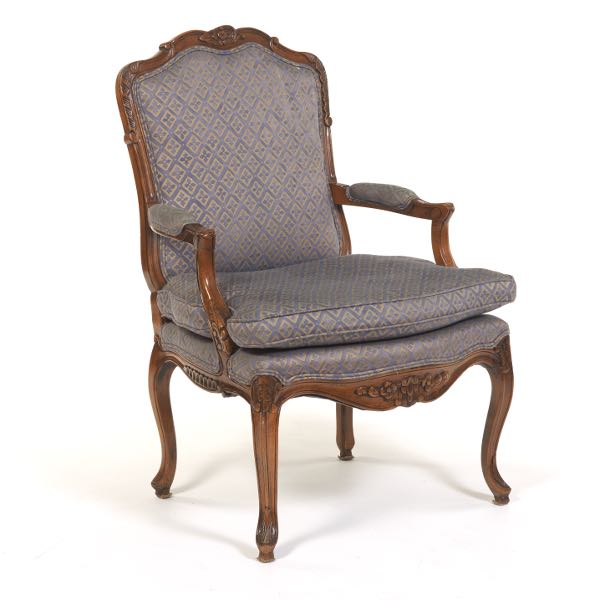 UPHOLSTERED CHAIR 37 ¾"H x 26"W