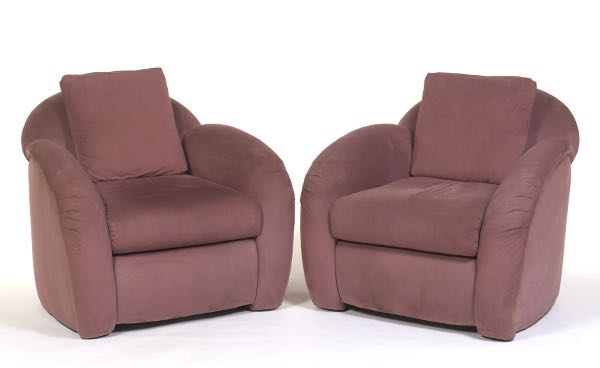 PAIR OF ART DECO STYLE ARMCHAIRS