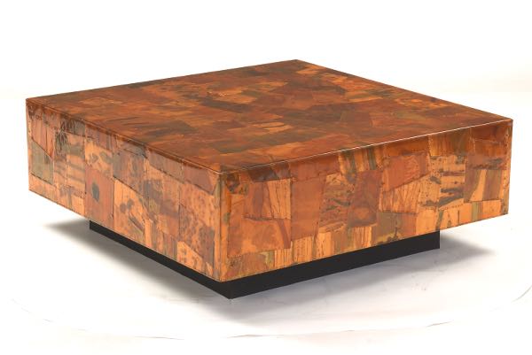 BRUTALIST COPPER CLAD COFFEE TABLE 3a741f
