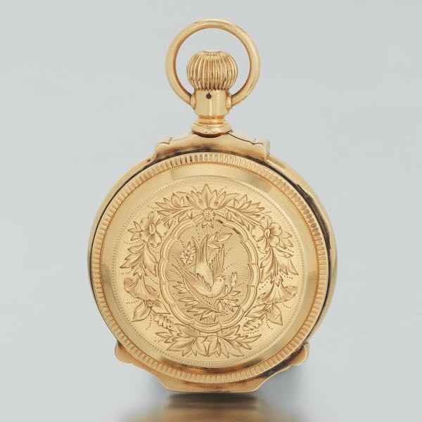 ILLINOIS 18 SIZE 14K HUNTERS CASE POCKETWATCH