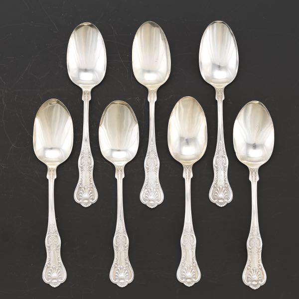 WALLACE AND SONS KINGS PATTERN TABLESPOONS,