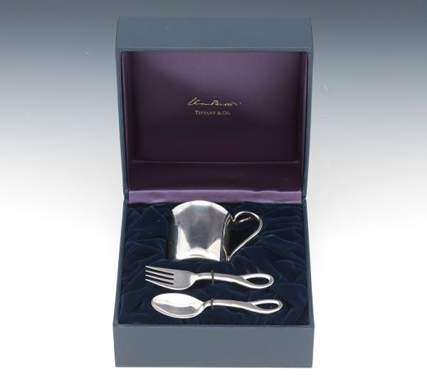 TIFFANY CO STERLING BABY SET 3a74f0